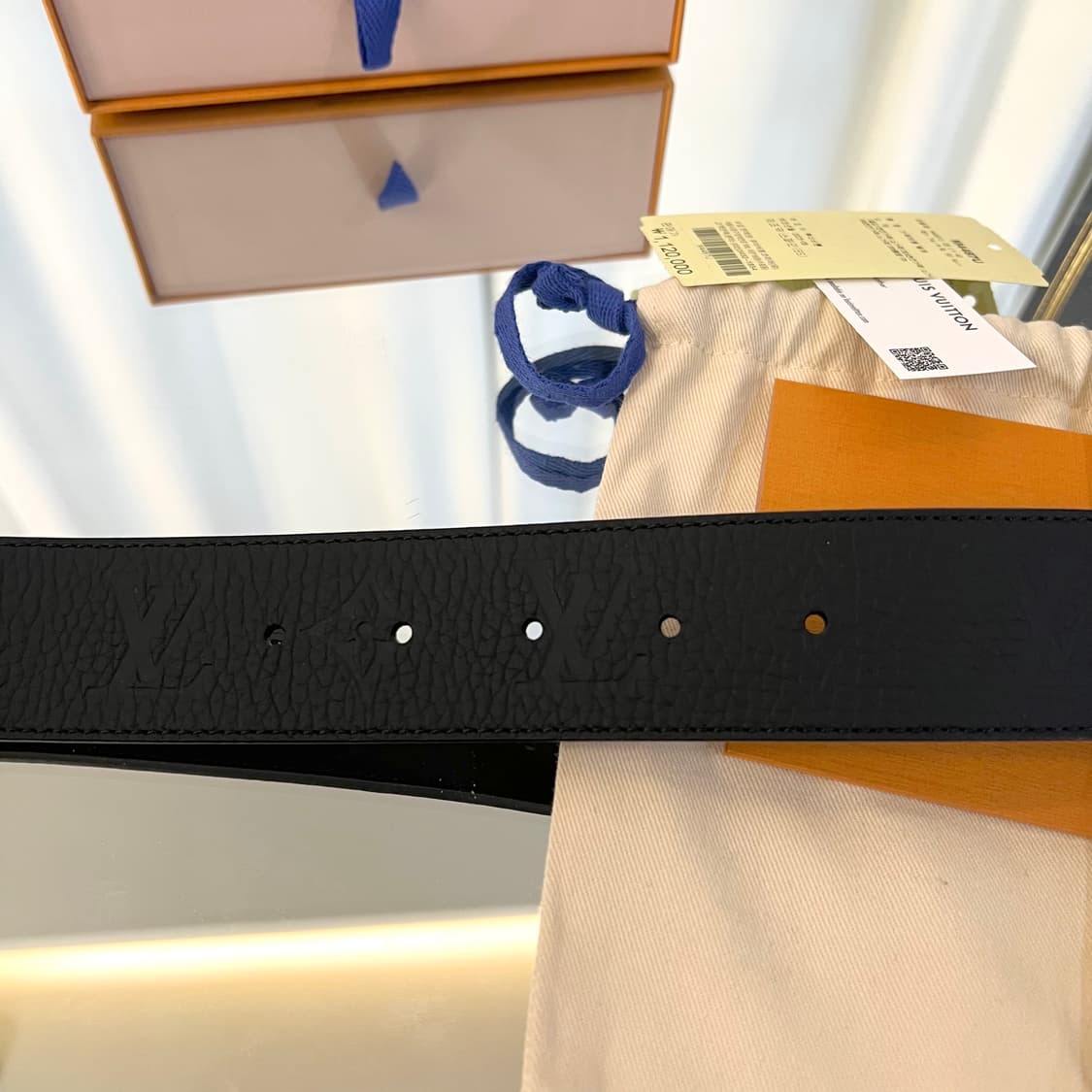 [새상품/풀구성] 루이비통 백화점판 신형 토뤼옹 LV 벨트 상품이미지3