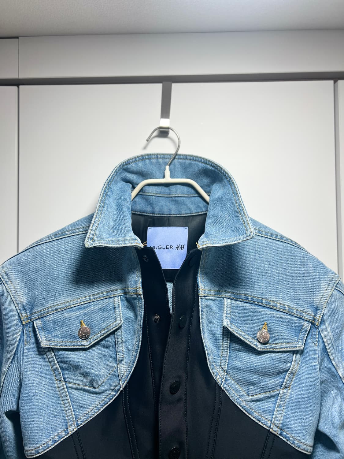 뮈글러 x h&m 데님자켓 S 상품이미지1