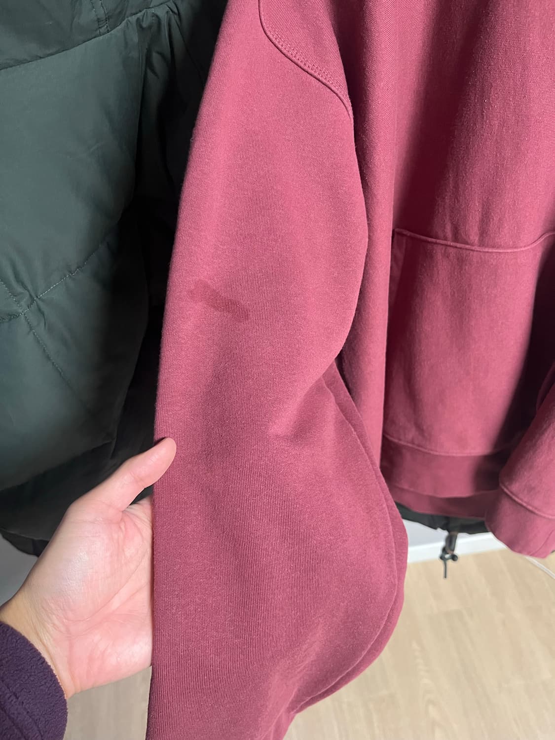 스투시 쉐이커스 후디 옥스블러드 XL 판매 상품이미지4