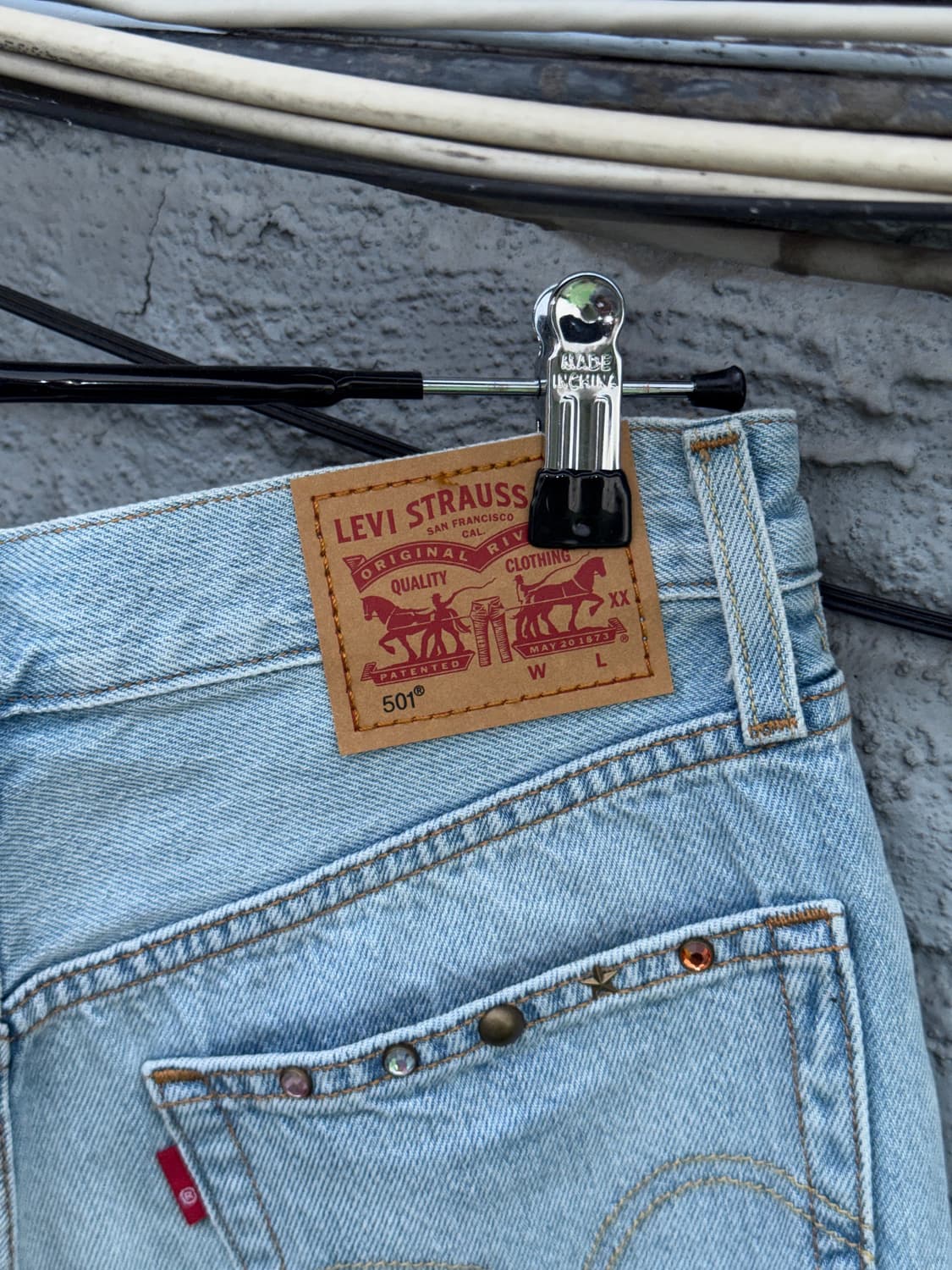 Levis 리바이스501 찡 포인트 숏팬츠(28) 상품이미지5