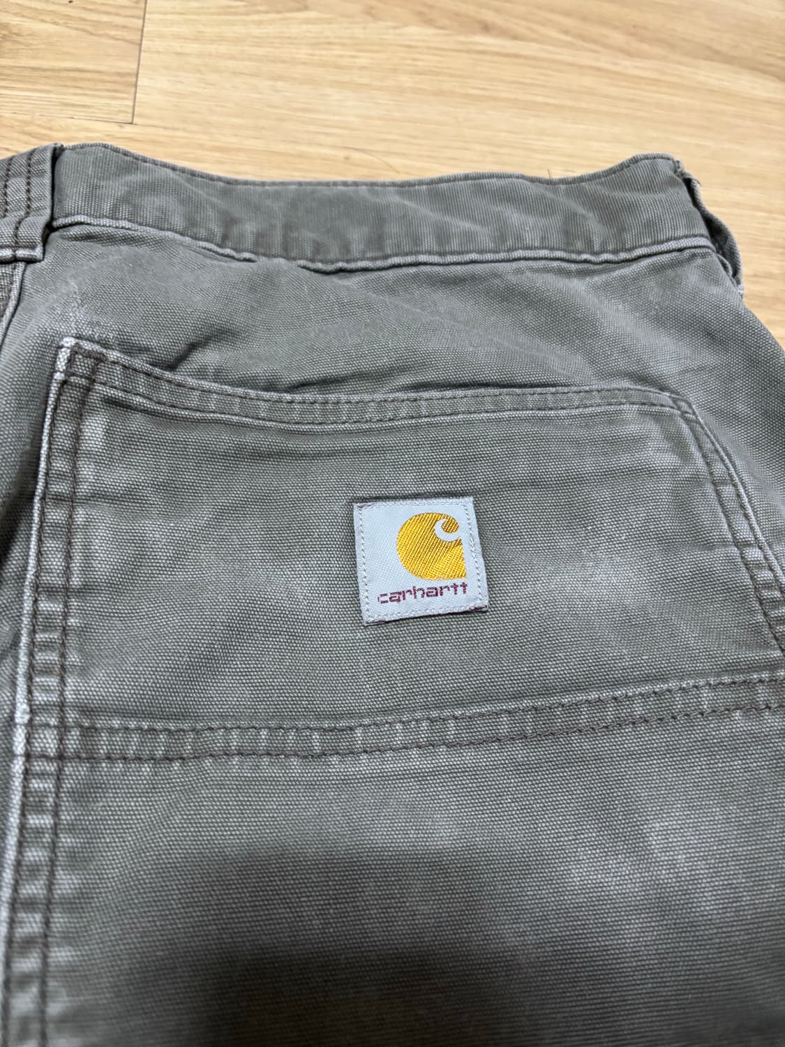 칼하트 더블니 모스그린 릴렉스핏 31x32 빈티지 BN2802-M 상품이미지8