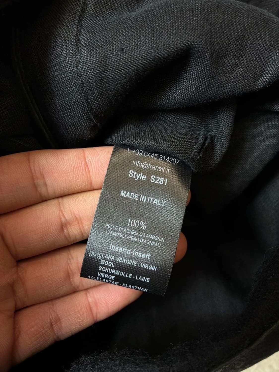 트랜짓 파이톤 가공 하이넥 양가죽 자켓 PN7694 상품이미지8