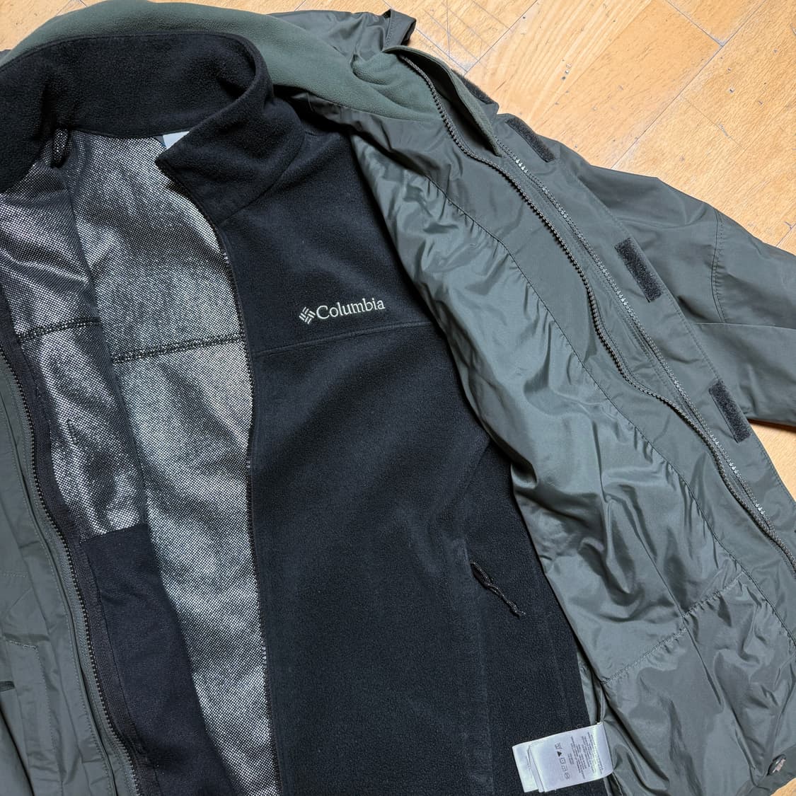 컬럼비아 바람막이 올리브 s 상품이미지6