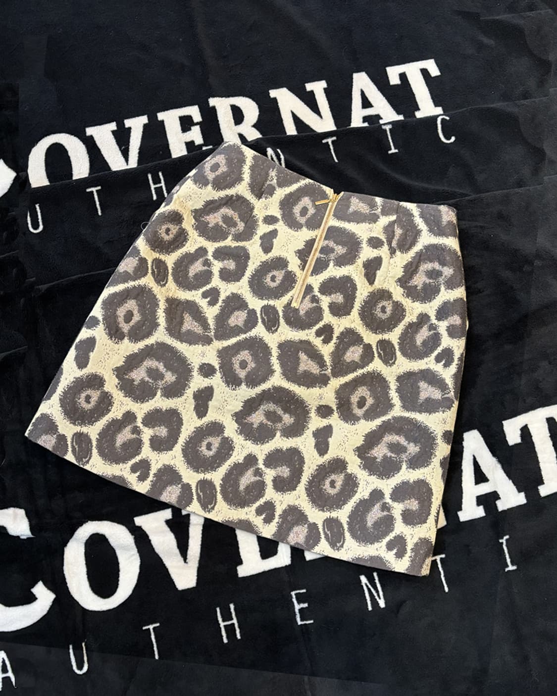 일본 빈티지 레오파드 스커트 상품이미지2