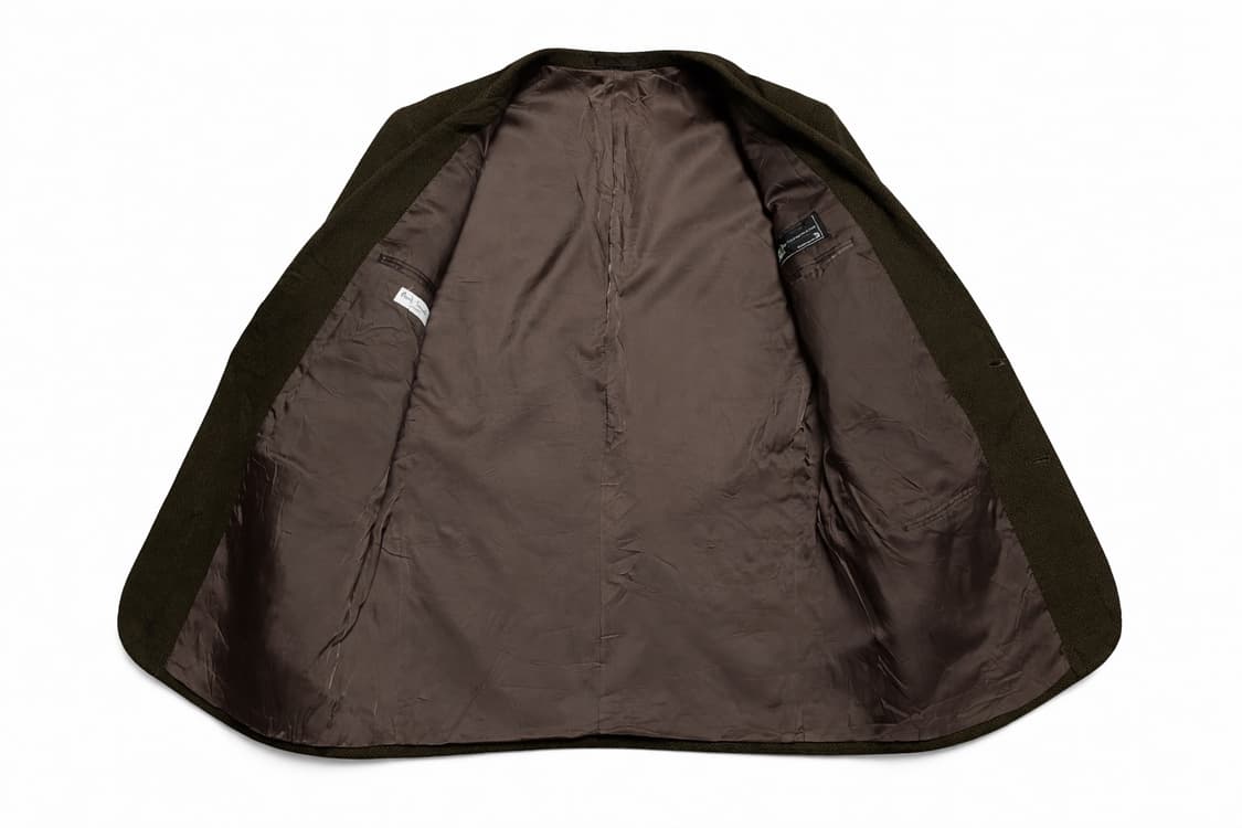 JPN 00s 일본 빈티지 폴스미스 런던 올리브 울 헤링본 블레이저 L 상품이미지3