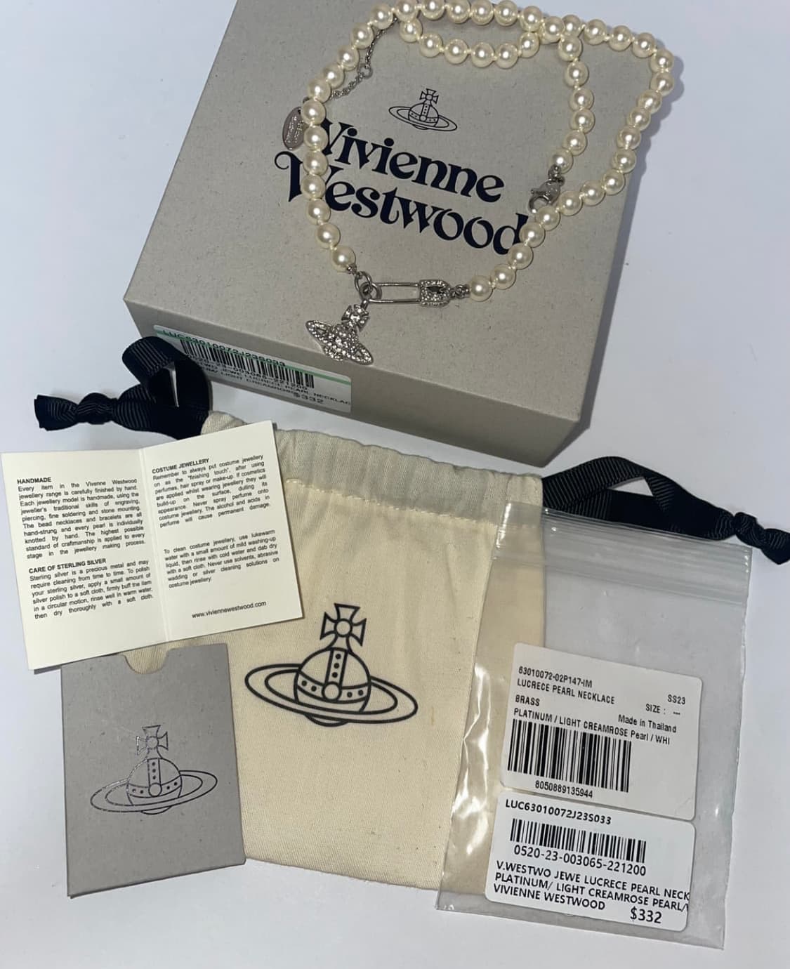 비비안웨스트우드 루크리스 펄 목걸이 진주초커 비비안 목걸이 상품이미지1