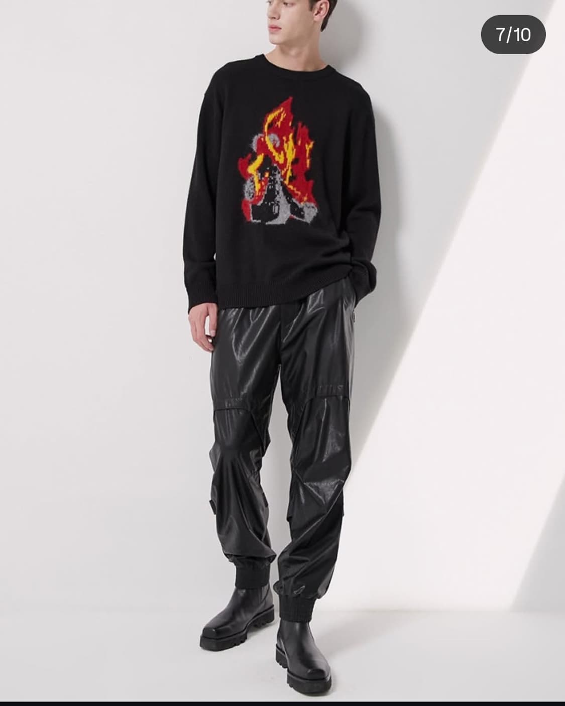 한섬 시스템 SYSTEM 레더  조거 팬츠 78-96사이즈  (남녀공용) 상품이미지1