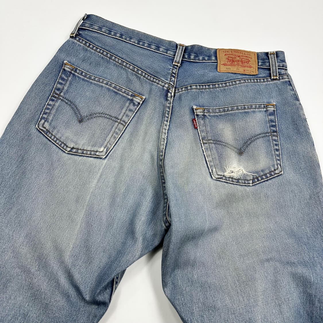 리바이스 522 오리지널 레트로 워싱 데님 팬츠 (33인치) 상품이미지5