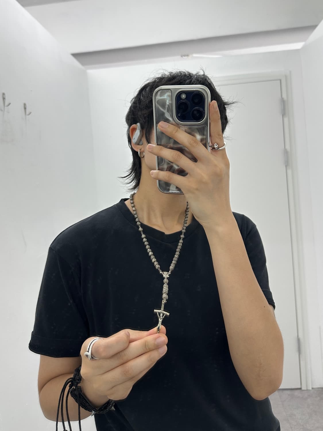 Antique dark cross crucifix necklace  상품이미지8