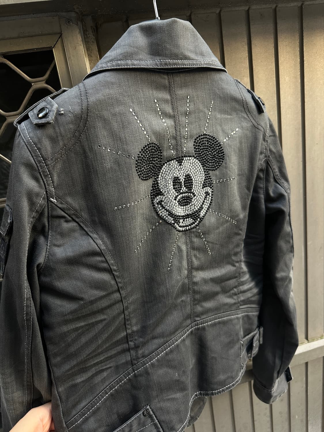 ASK x DISNEY 주름가공 바이커 코튼 자켓 상품이미지9