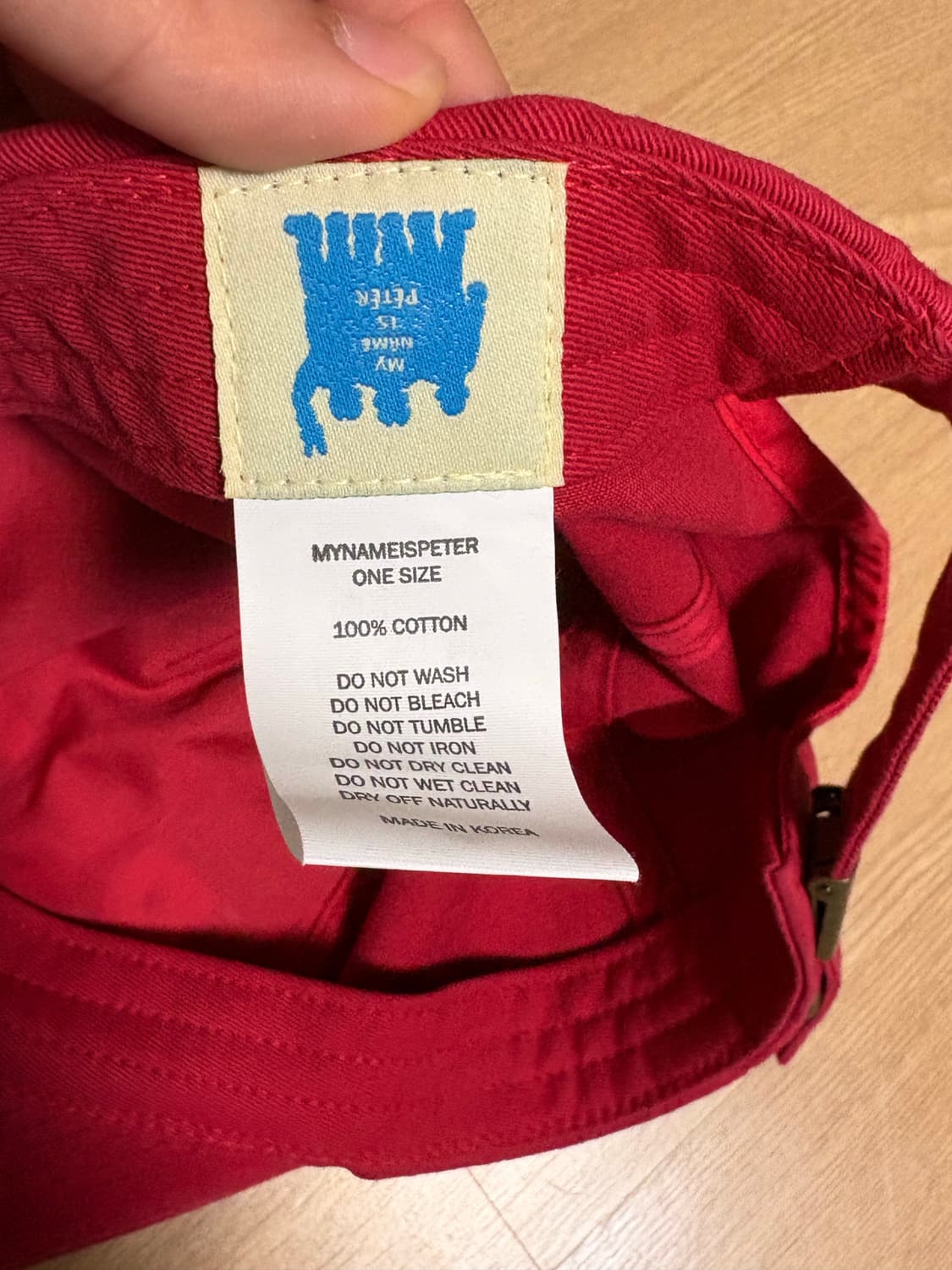 6-PANEL PETER CAP - RED 상품이미지5