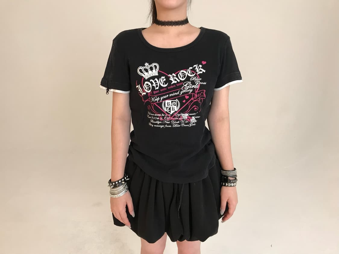 black punk t-shirt 상품이미지2