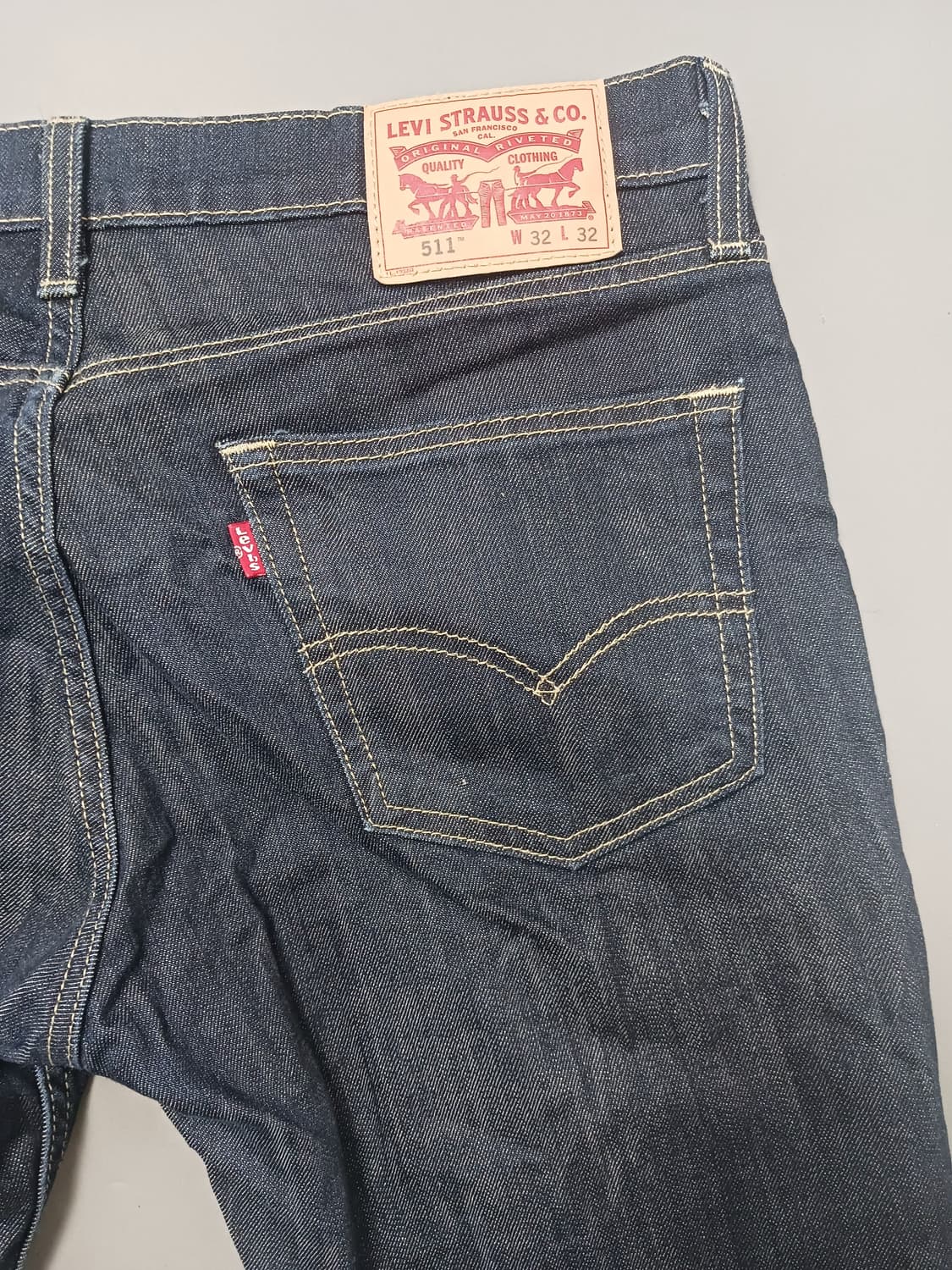 [32] 리바이스 511 진청 생지 슬림진 청바지 상품이미지9
