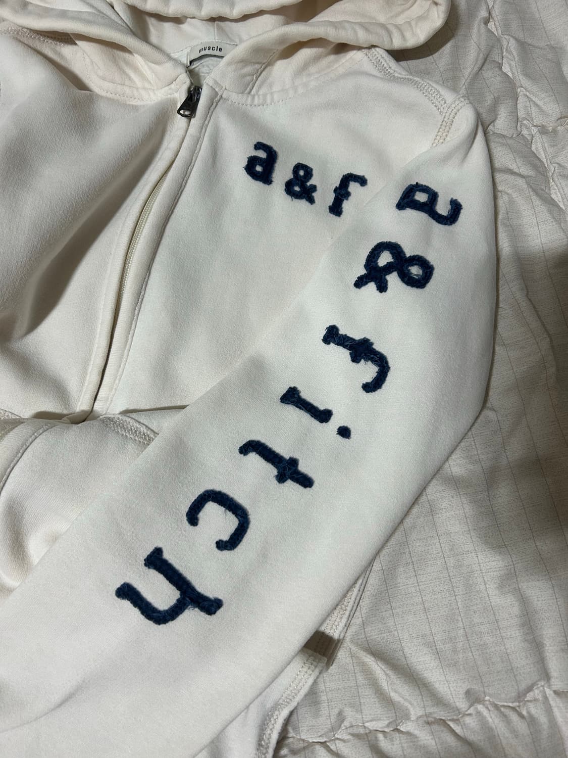 아베크롬비 팔로고 크림 후드집업 상품이미지5