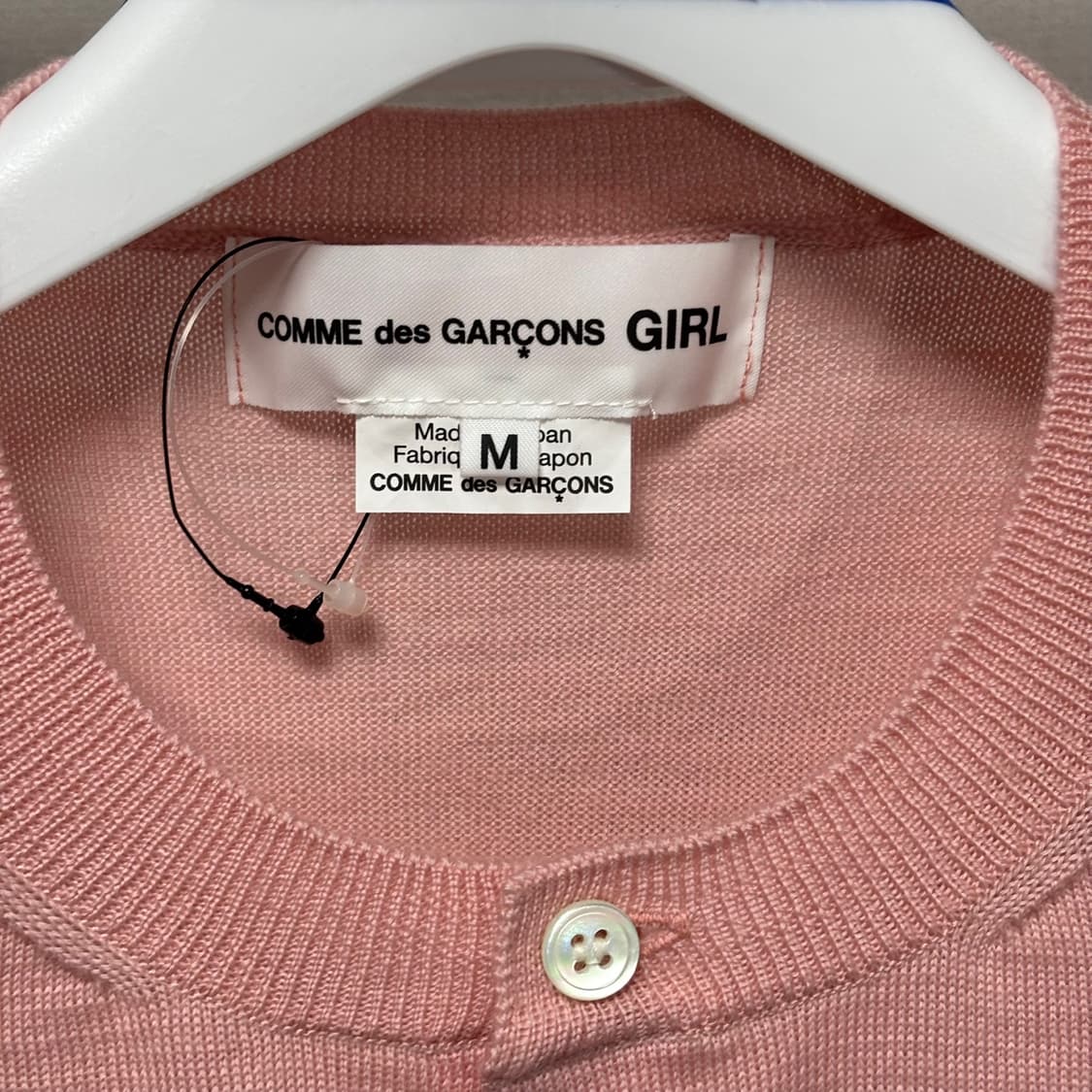 M) 꼼데가르송 걸 리본 가디건 핑크 상품이미지2