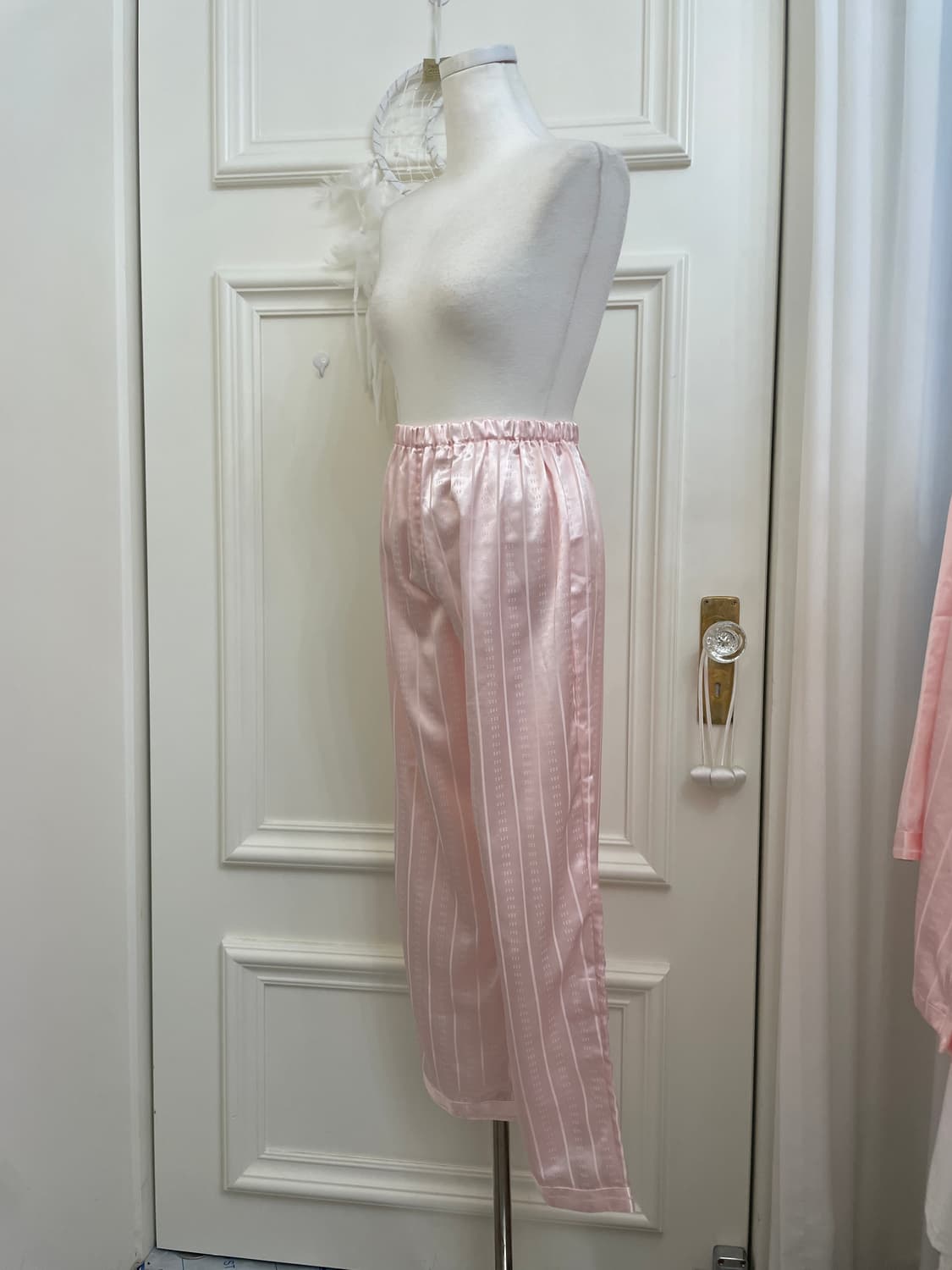 pink embroidery point pajama set(size-M) 상품이미지7