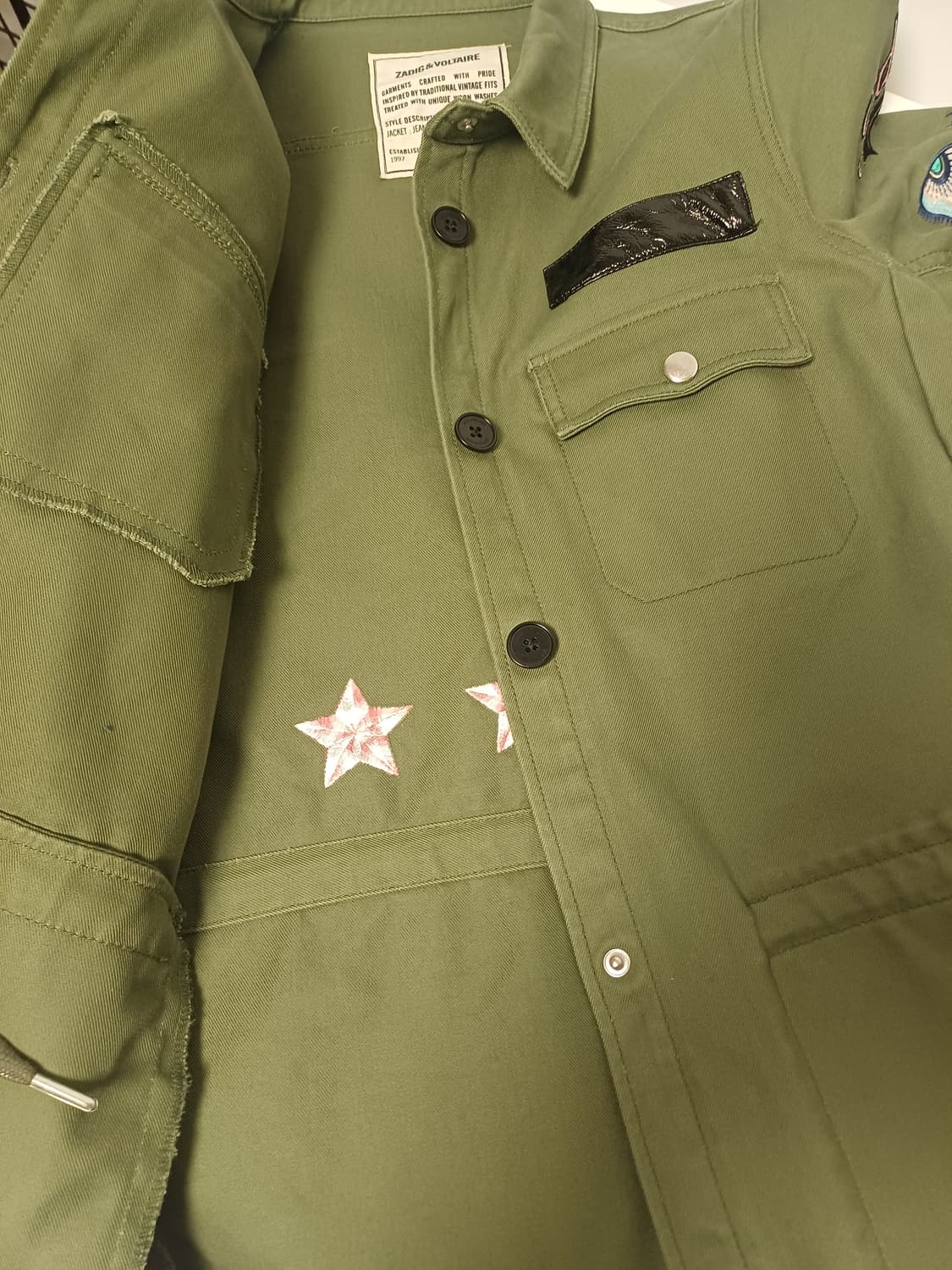 [S] 자딕앤볼테르 TACKL BRODE 자수 밀리터리 야상 자켓 상품이미지9