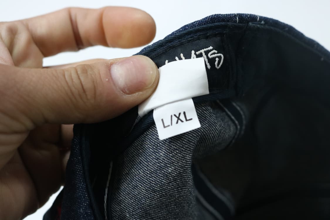 스투시 Stussy  빈티지 데님 레드 로고 자수 헌팅캡 (L/XL) 상품이미지9