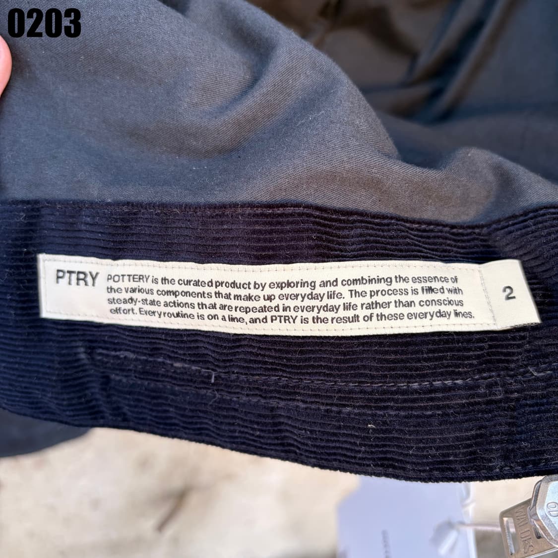 POTTERY 포터리 필드 자켓 워크 자켓 100 다크네이비 0203 상품이미지7