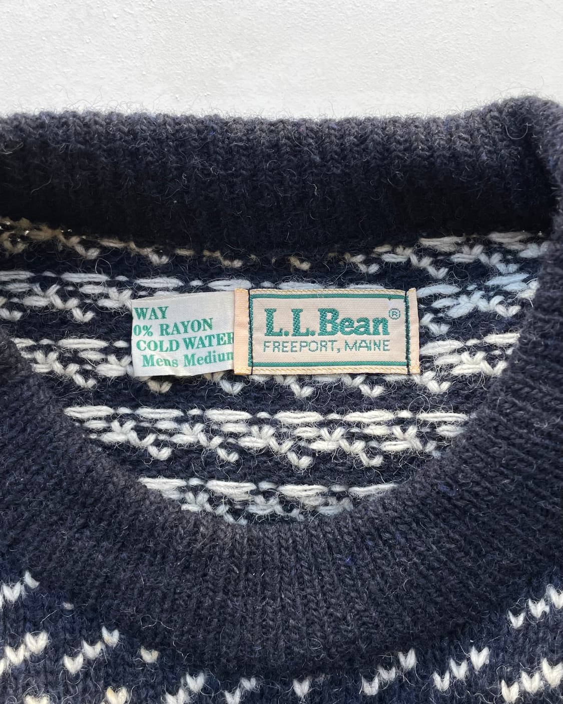 80’s LL bean Birdeyes knit 엘엘빈 버드아이 스웨터 상품이미지5