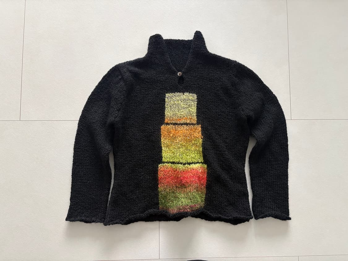 color block boucle knit 상품이미지6