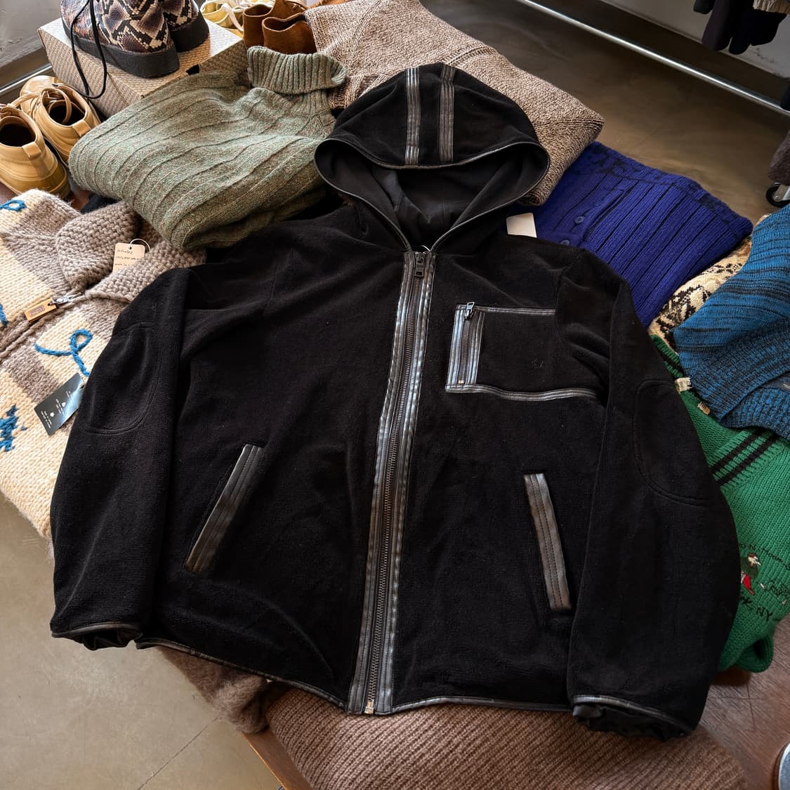 아르마니 익스체인지 플리스 후드집업  상품이미지1