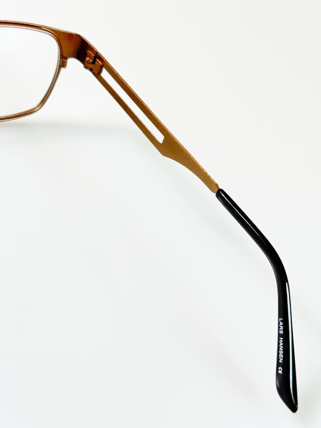 유럽제 LARS HANSEN 메탈릭 슬림 스퀘어 빈티지 안경 상품이미지6