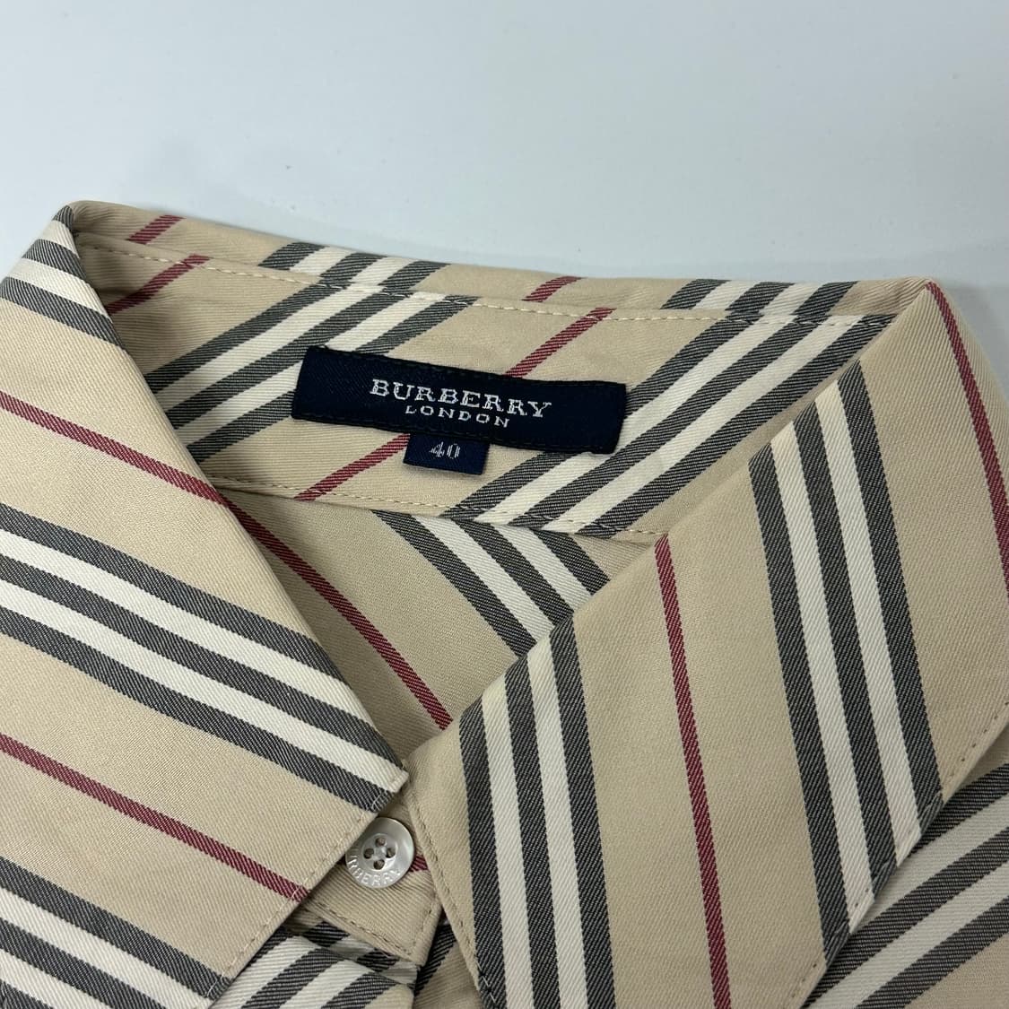 버버리 사선 스트라이프 셔츠 블라우스 상품이미지4