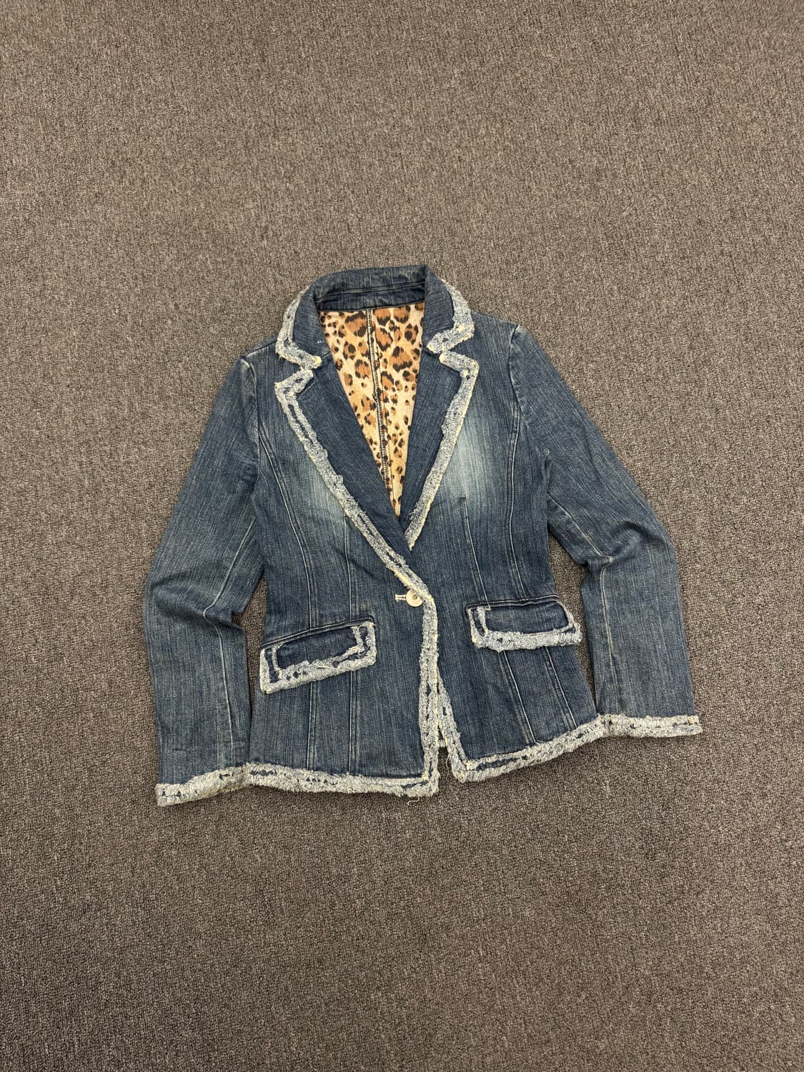 M)J&R 일본 빈티지 여성 데님 블레이저 자켓 상품이미지1