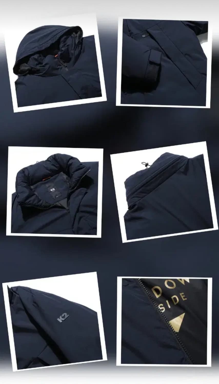 (새제품)K2 씬에어 라이트 패딩 구스다운 90,95 cinder(네이비 상품이미지3