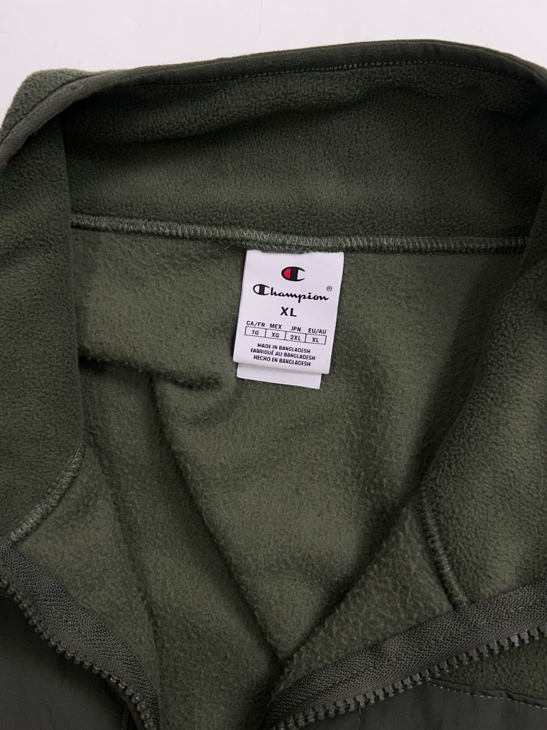 챔피온 카키 플리스 자켓 XL 상품이미지5