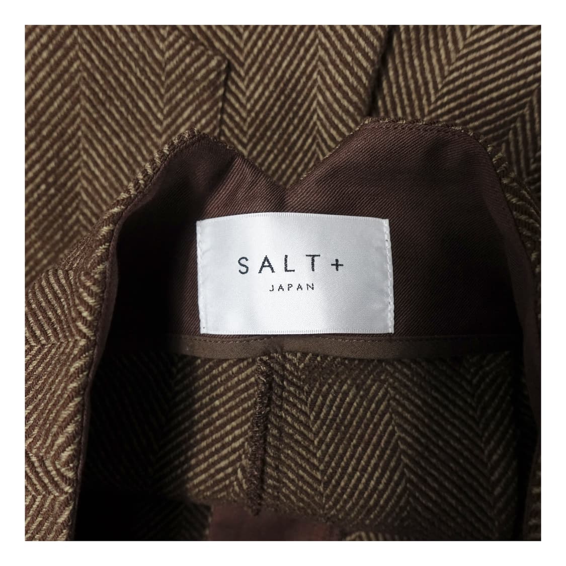 [38]SALTJAPAN 커머밴드 헤링본 자카드 하이웨스트 벨트 팬츠 상품이미지8