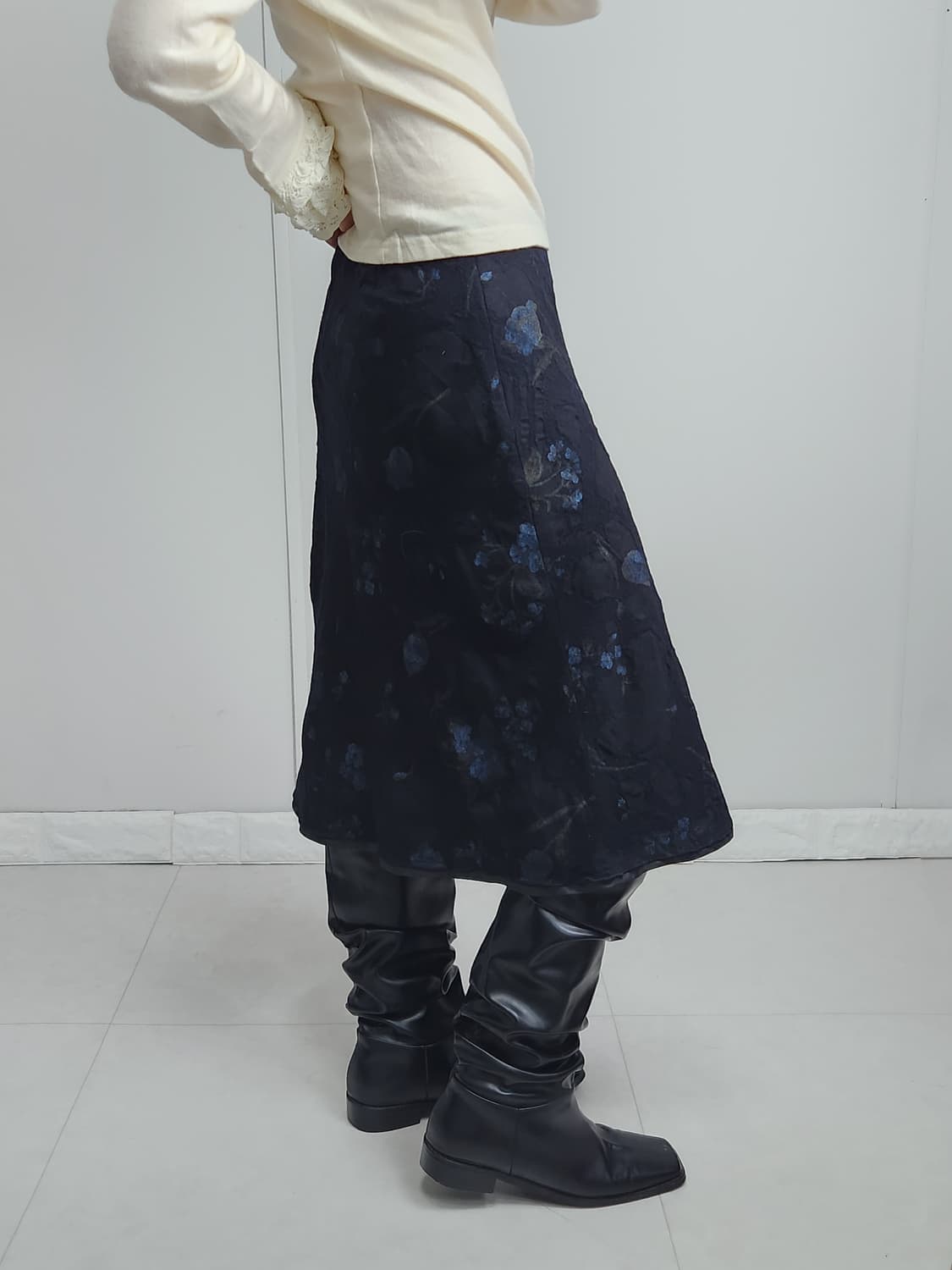 플로럴 울 스커트 상품이미지4