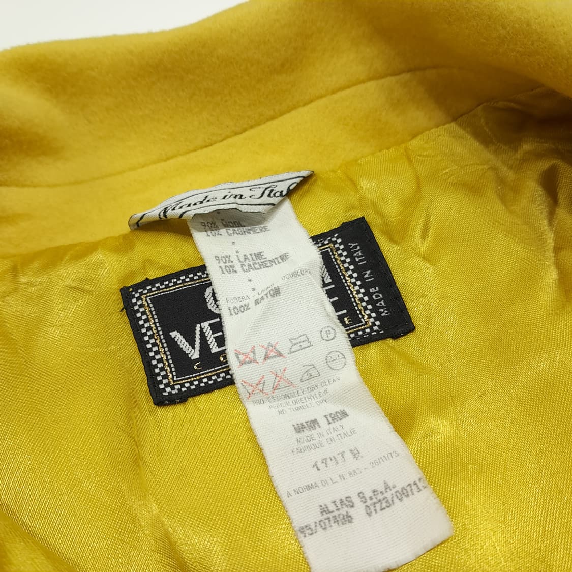 CN890W M 베르사체 꾸뛰르 울 캐시미어 롱코트 상품이미지6