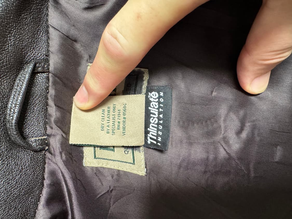 L.L.Bean 가죽 자켓 XL 갈색 상품이미지5