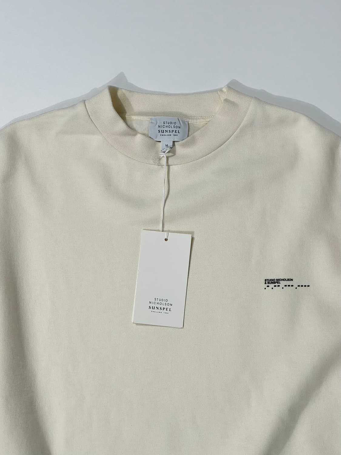 스튜디오니콜슨 X 선스펠 플리스백 맨투맨 스웨트 셔츠 아이보리 M사이즈 상품이미지2