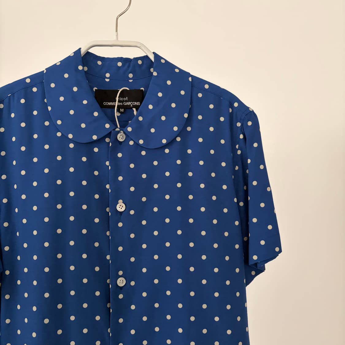 Polka Dot Round Collar Blouse 상품이미지3