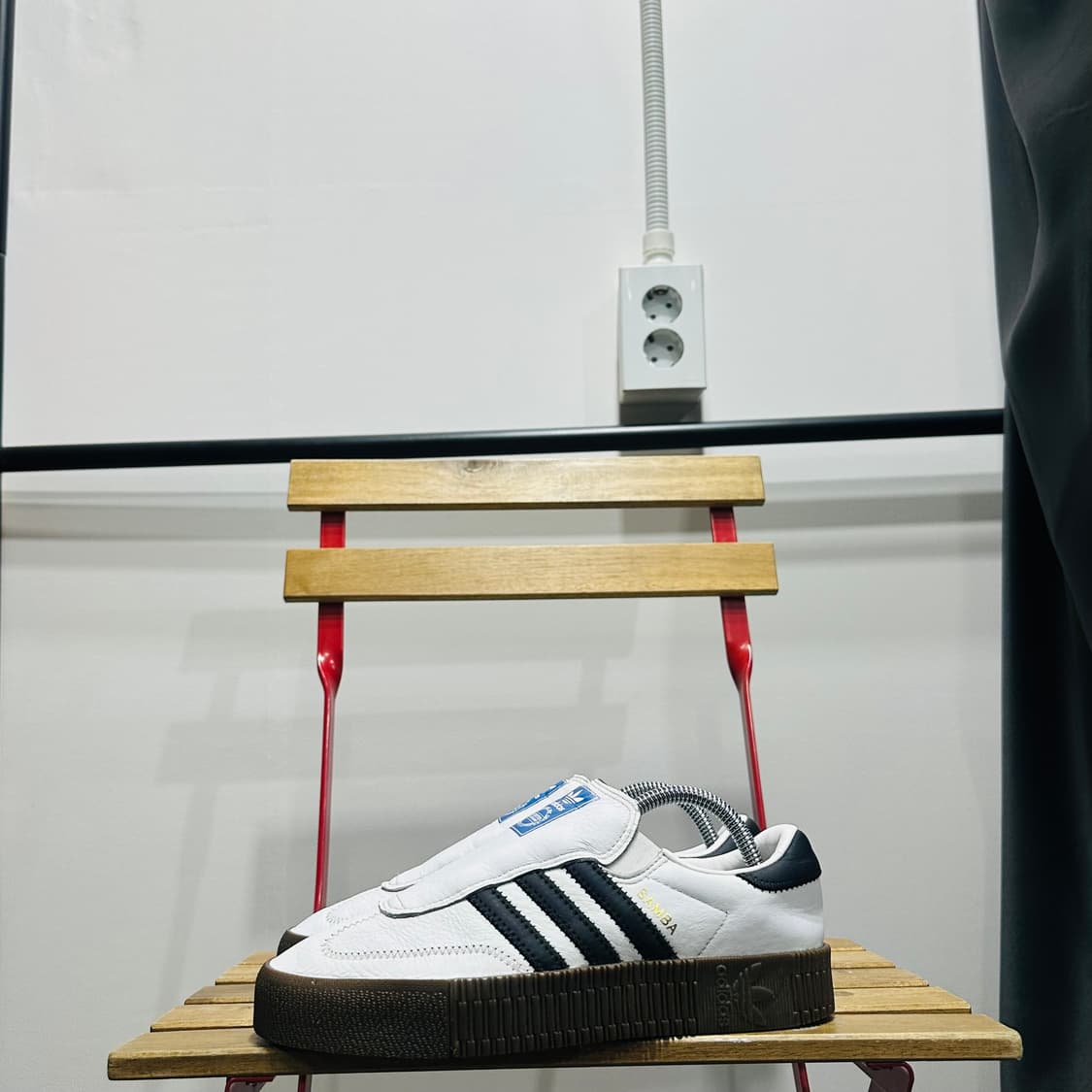 245) 아디다스 운동화 여성 여자 신발 삼바 클라우드 화이트 블랙 상품이미지4