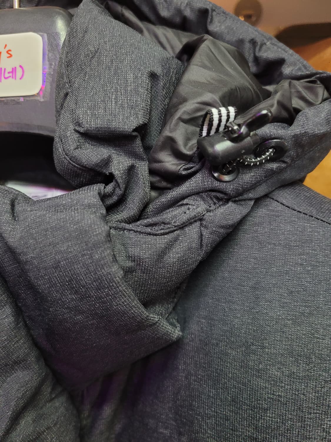 Adidas 아디다스 후드 롱패딩 그레이 (후드 분리형) 상품이미지3