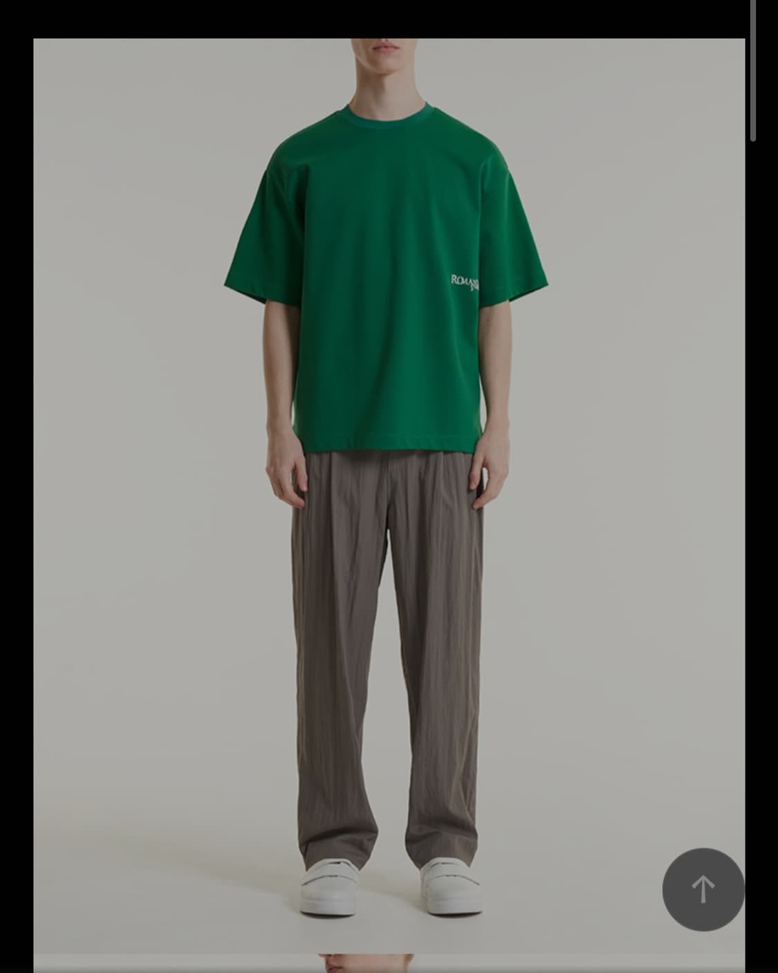 가넷옴므 GARNET HOMME 백로고 반팔티 상품이미지2