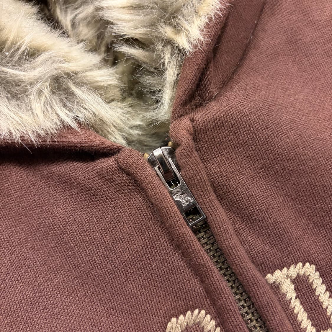 [L] 아베크롬비 울프죠 퍼 후드 집업 브라운 C922 상품이미지4