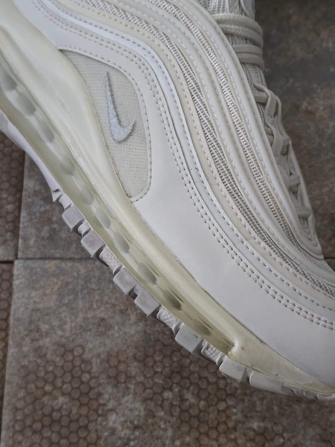 (240)나이키 에어맥스 97 트리플 화이트 상품이미지6