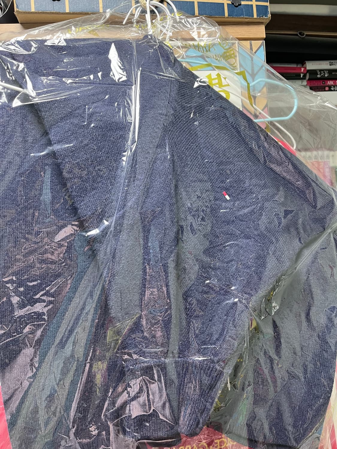 타미힐피거 네이비 하프집업 니트 남성 xxl 상품이미지1
