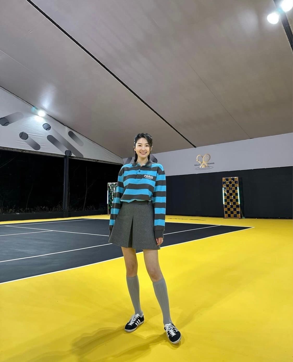 택O) 앤유 메일리 울 스커트 차콜 그레이 [김나영, 류이서 착용] 상품이미지2