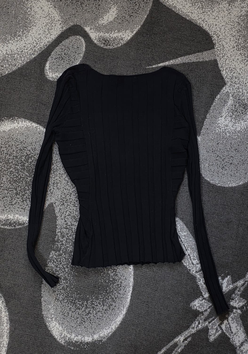 Sandro 산드로 브이넥 리브드 니트 55 (다크네이비) 상품이미지3