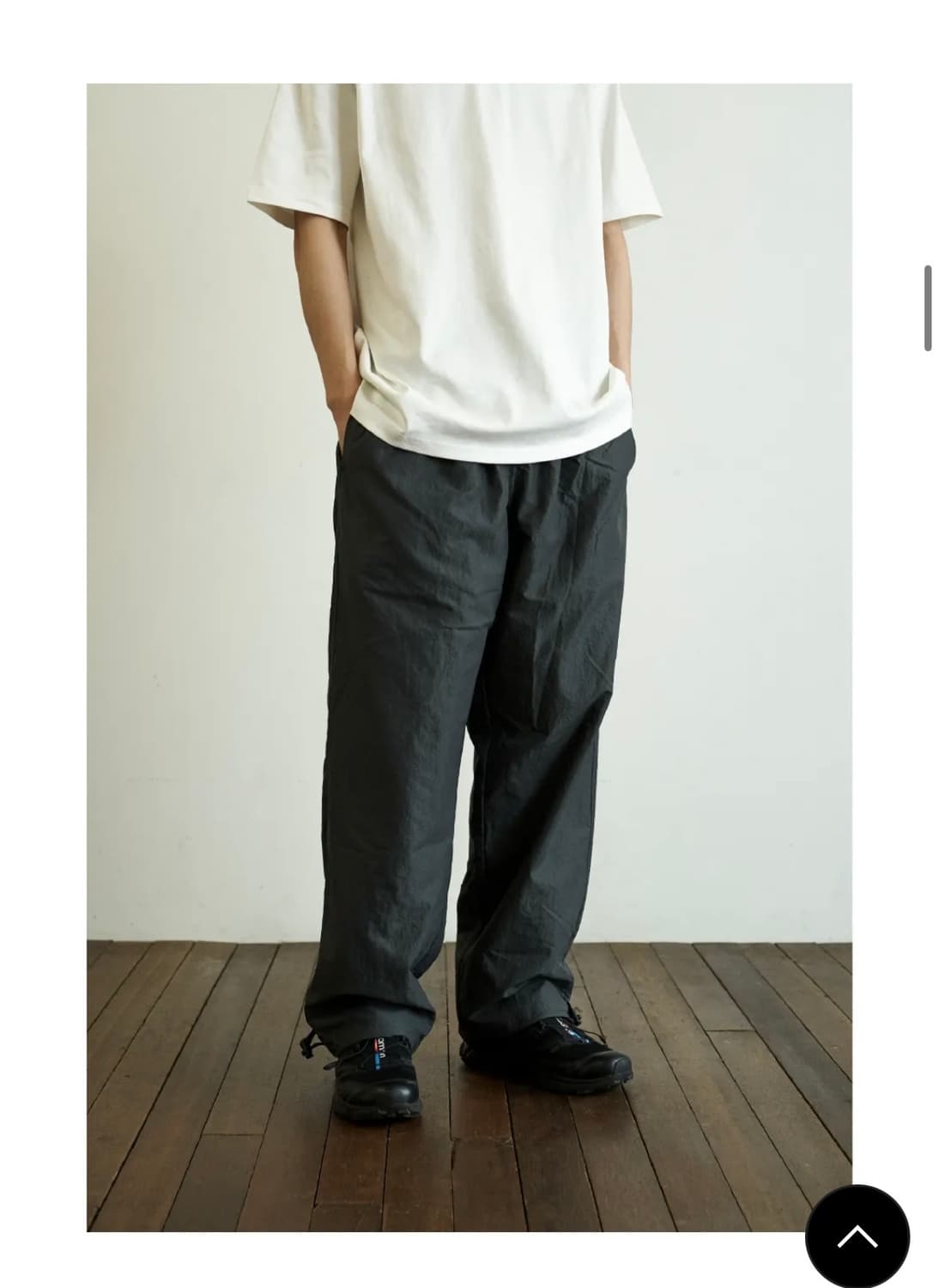 슬릭앤이지 로키 나일론 팬츠 챠콜 2사이즈 새상품 상품이미지3