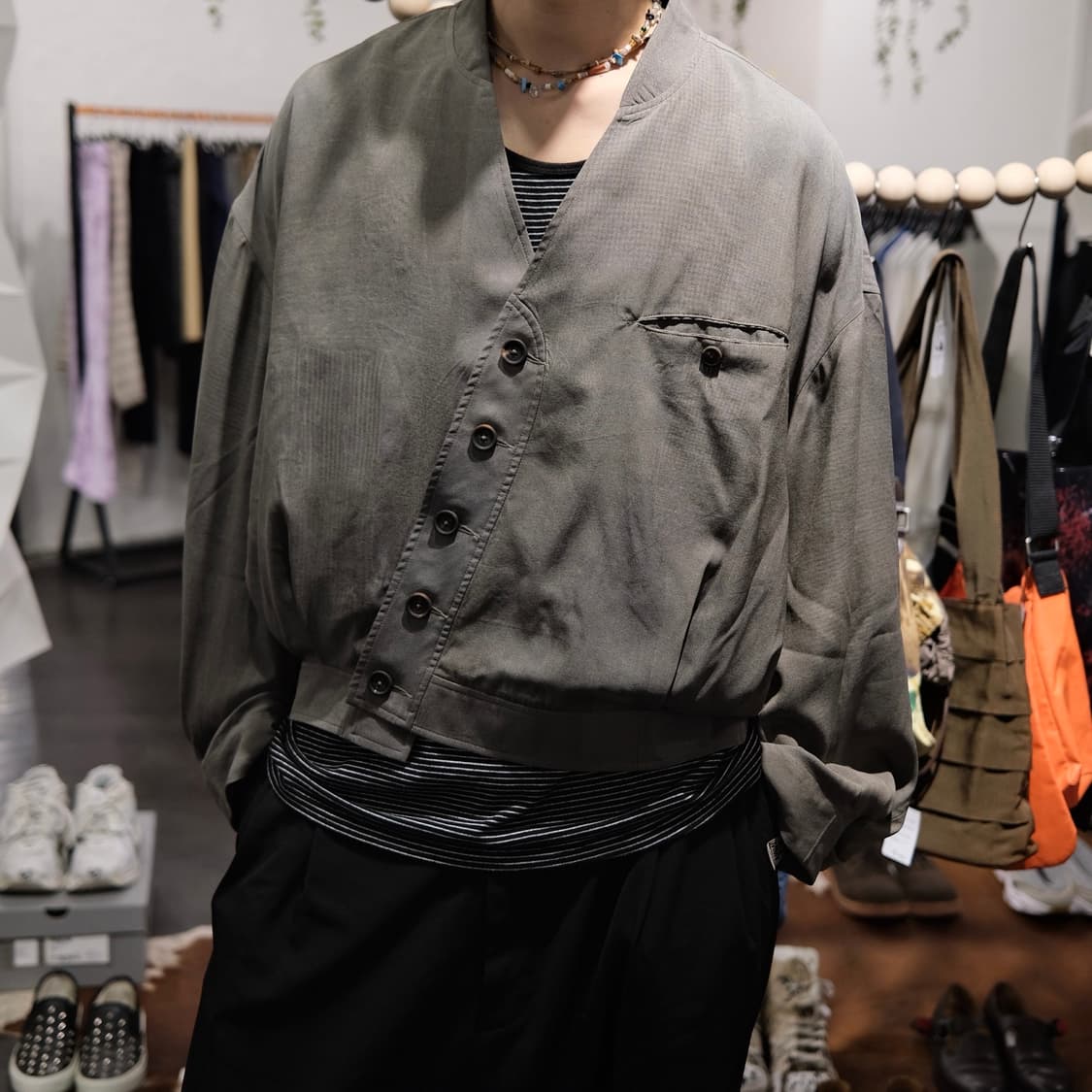 지기첸 24aw 기모노 봄버 자켓 상품이미지5