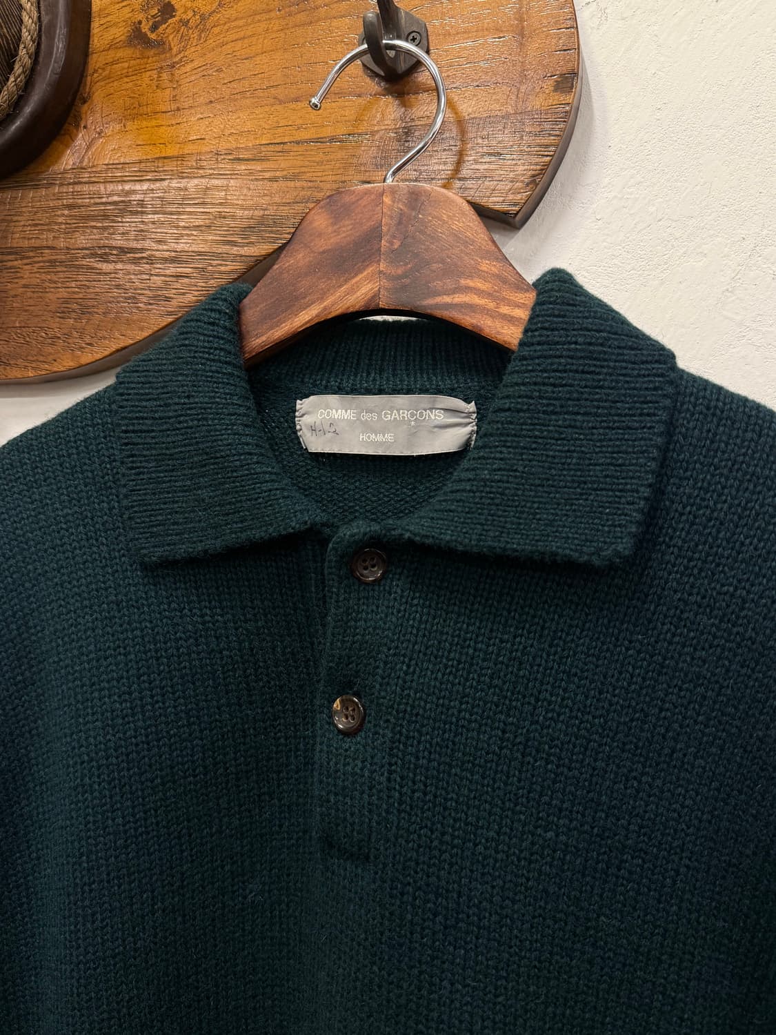 L) COMME des GARCONS HOMME Wool Knit Pol 상품이미지3