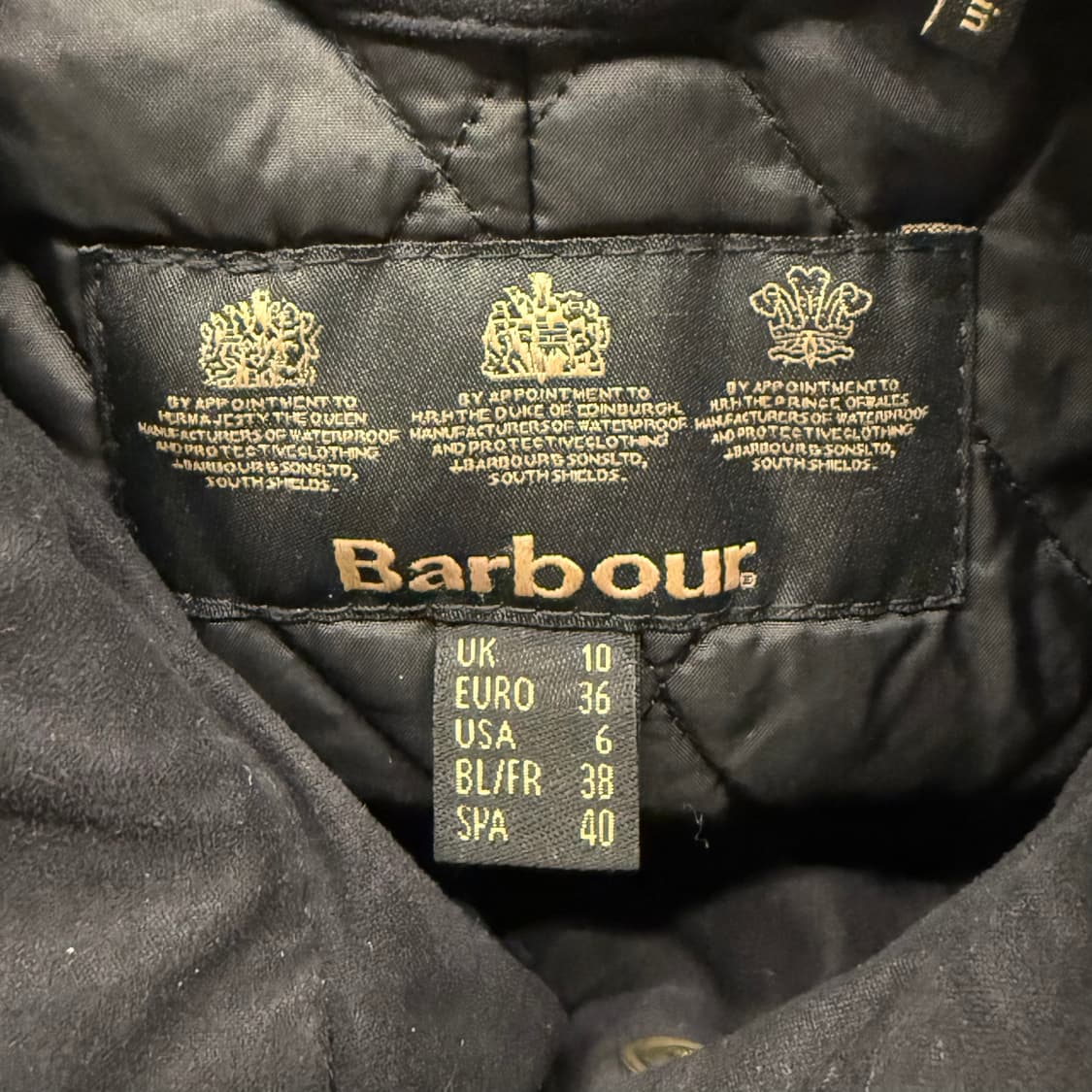 [정품] 바버 블랙 왁스 코튼 자켓 b19 상품이미지5