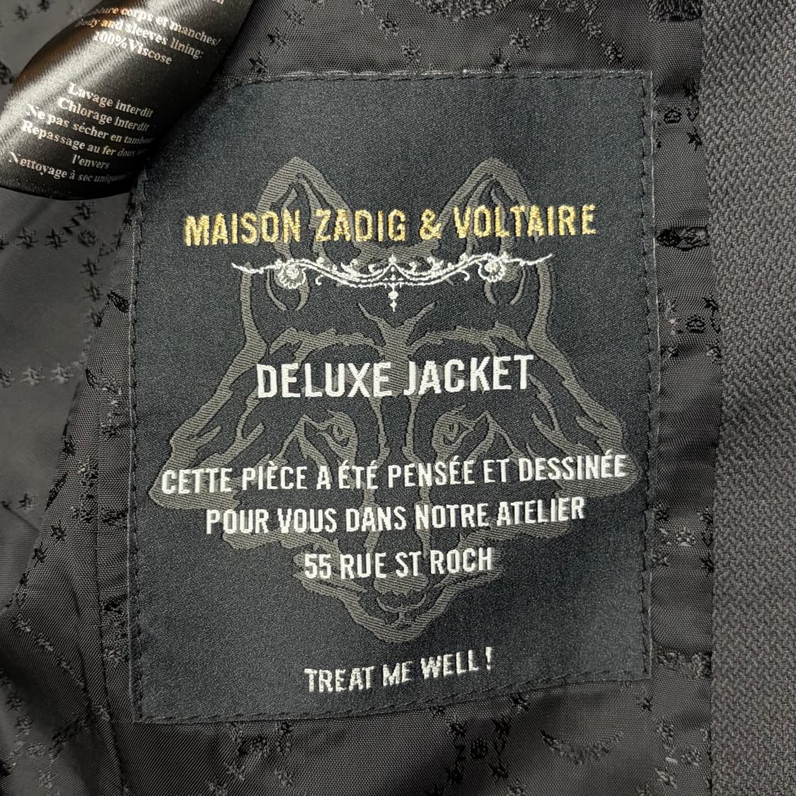Zadig&Voltaire 쟈딕앤볼테르 디럭스 자켓 36  상품이미지7